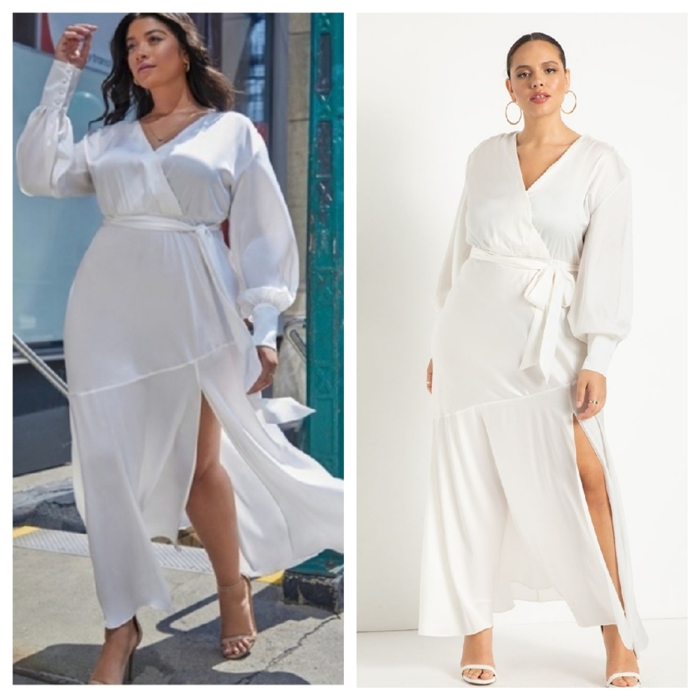 Eloquii White Maxi Dress